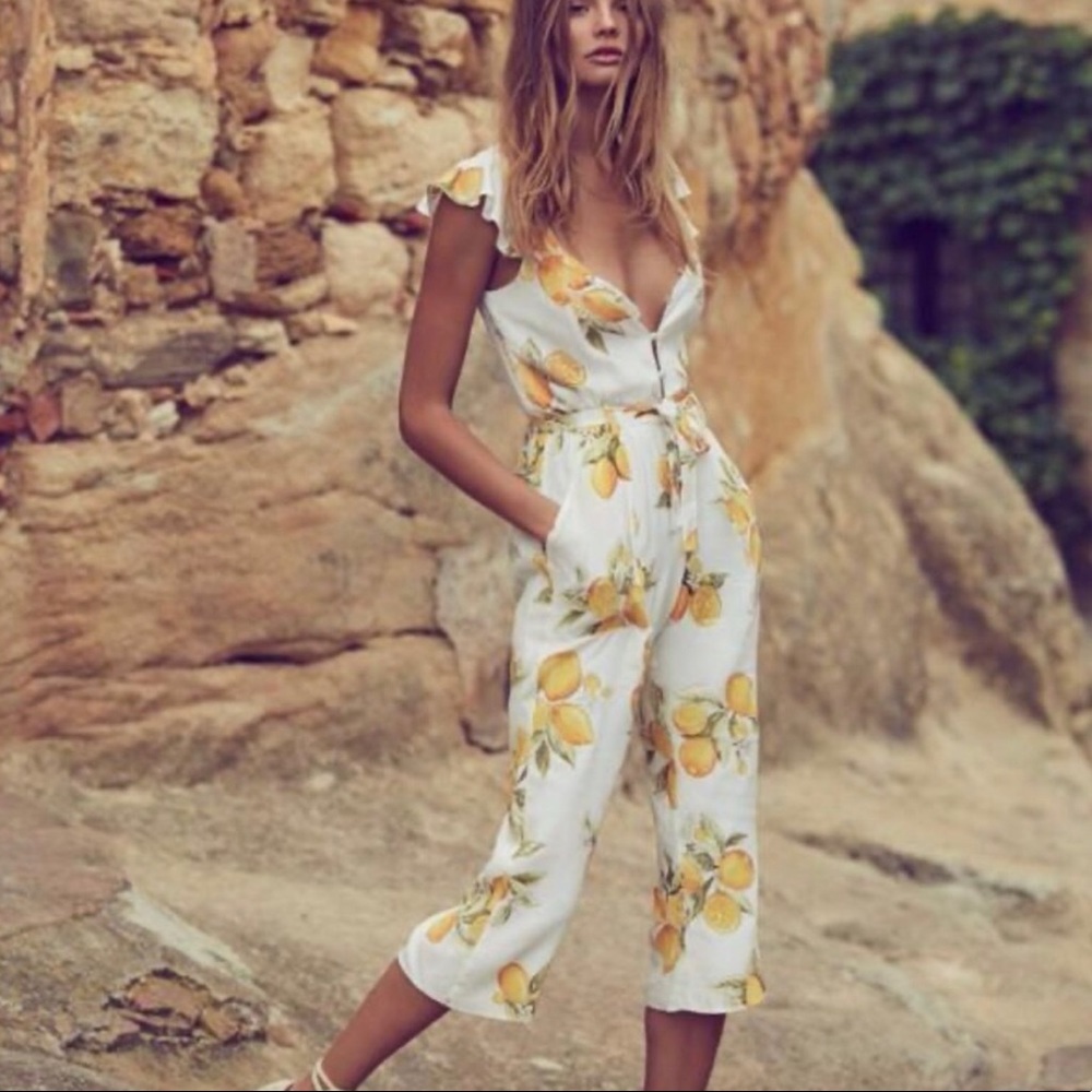 SOLD - For Love & Lemons Limonada jumpsuit size S - Picture 4 of 11